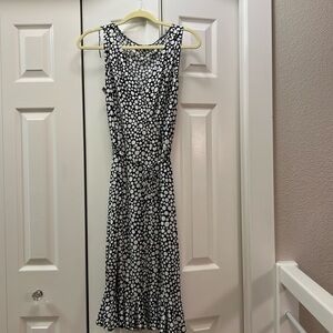 GNW Navy and White Short Sleeve wrap dress size 10